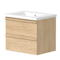 Vannas istabas skapītis ar izlietni RB ONLY 61 cm, gaišs ozols
