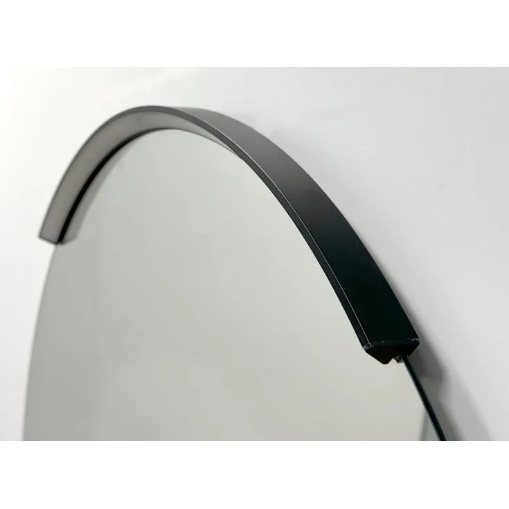 Spogulis ar LED apgaismojumu RB ECO ROUND MOON 80cm, melns