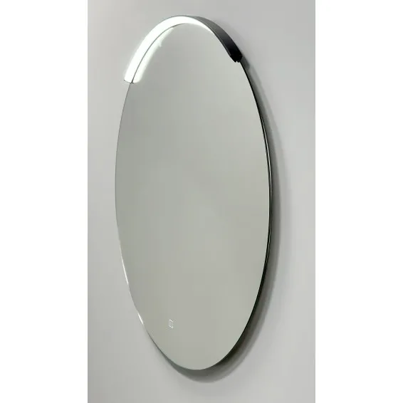 Spogulis ar LED apgaismojumu RB ECO ROUND MOON 80cm, melns