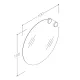 Spogulis ar diviem LED apgaismojumiem RB ECO Round SOLAR 100cm