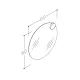 Spogulis ar vienu LED apgaismojumu RB ECO Round SOLAR 60cm