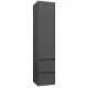 Vannas istabas mēbeļu komplekts RB URBAN 60cm, pelēks/black aluminium