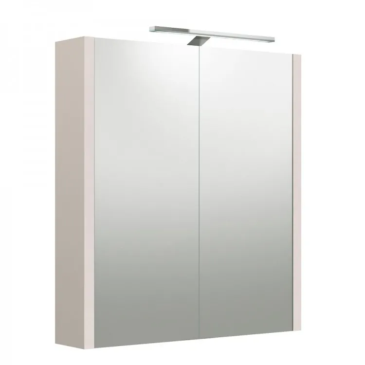 Vannas istabas skapītis ar spoguli un LED apgaismojumu RB URBAN 60 cm, 2002306