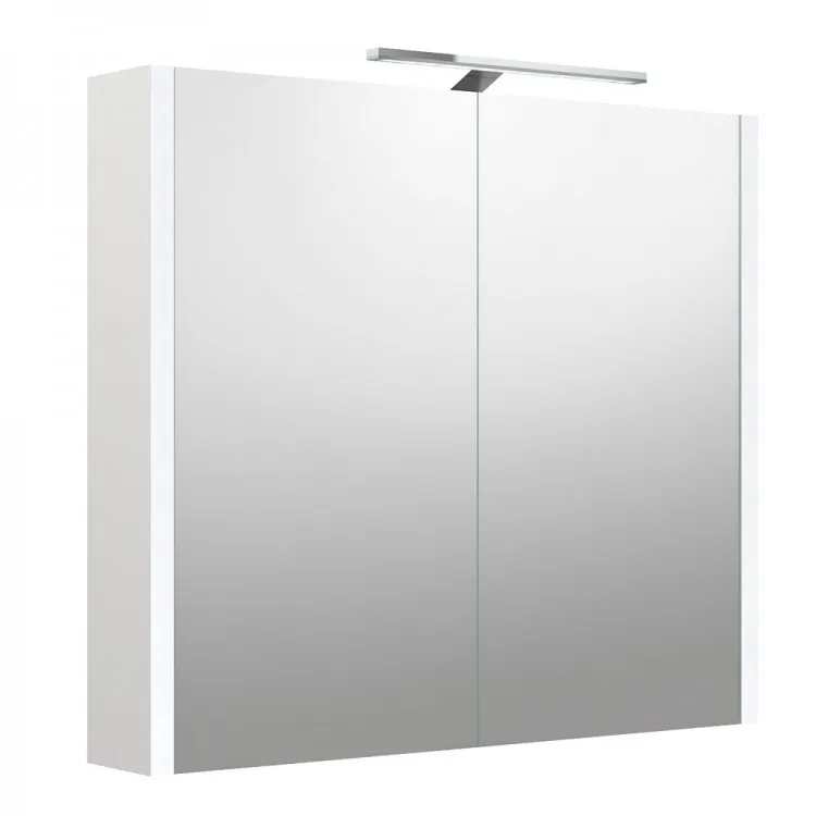 Vannas istabas skapītis ar spoguli un LED apgaismojumu RB URBAN 78 cm, 2002512