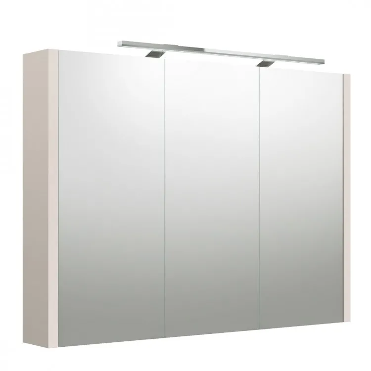 Vannas istabas skapītis ar spoguli un LED apgaismojumu RB URBAN 98 cm, 2002706