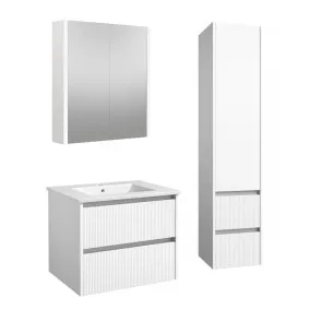Vannas istabas mēbeļu komplekts RB URBAN 60cm, balts matēts