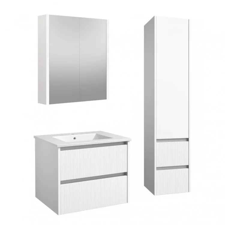 Vannas istabas mēbeļu komplekts RB URBAN 60cm, balts matēts