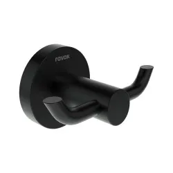 Ravak Kona KN 100.20BLM dubultais dvieļu āķis, melns matēts, X07P1300