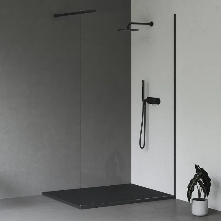 RAVAK Slate Pro 100x90 matēti melns dušas paliktnis