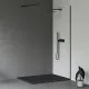 RAVAK Slate Pro 100x90 matēti melns dušas paliktnis