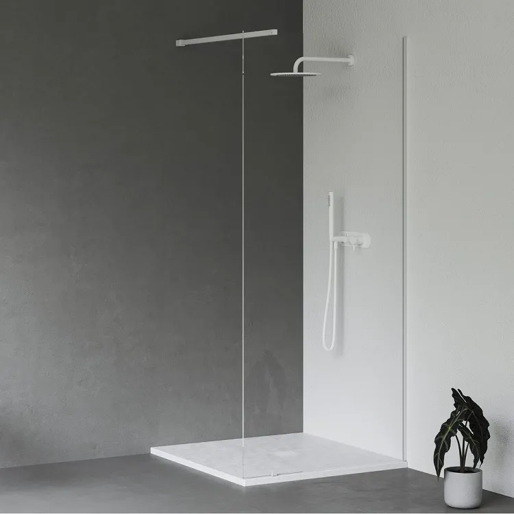RAVAK Slate Pro 80x80 balts matēts dušas paliktnis