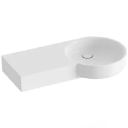 RAVAK ARC 830/430L izlietne bez atveres maisītājam, plaukts kreisajā pusē, art. XJXL1383000