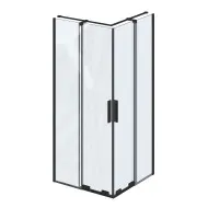 Dušas stūris taisnstūra Ravak Roll ROVR2-90 90x90cm, melns