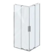 Dušas stūris taisnstūra Ravak Roll ROVR2-90 90x90cm, hroms