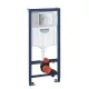 Komplekts Ravak Chrome AquaSpin + Grohe rāmis ar hromētu pogu 39501000