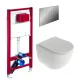 Komplekts Ravak Chrome AquaSpin + Schell rāmis ar hromētu pogu Tower