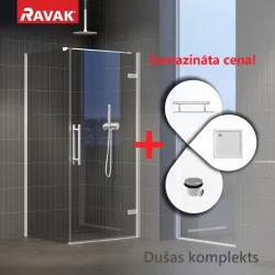 RAVAK Cool dušas komplekts 90x90 cm, balts matēts