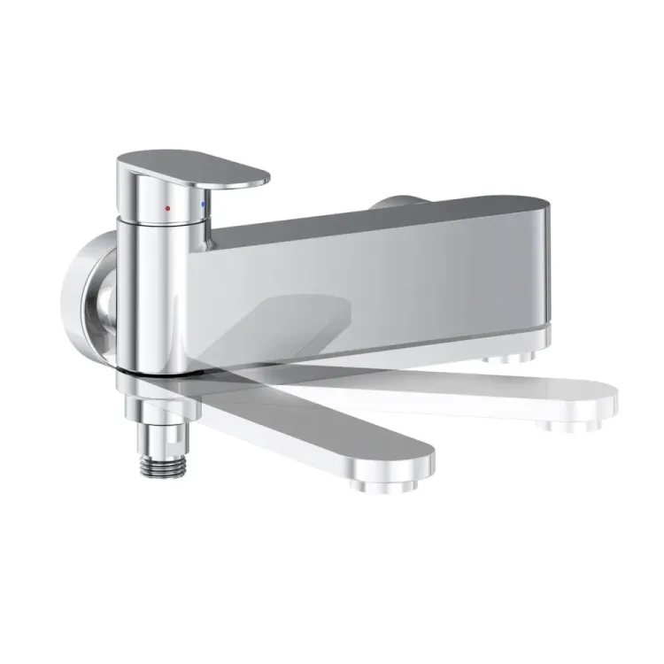 Komplekts Taisnstūra vanna RAVAK CHROME 180x80 cm ar vannas maisītāju CR II 022.00CR, balta