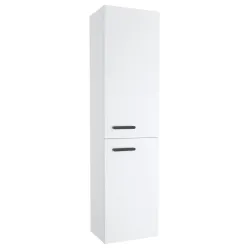 Vannas istabas augstais skapis RAVAK SB Chrome 350 R, balts/melns