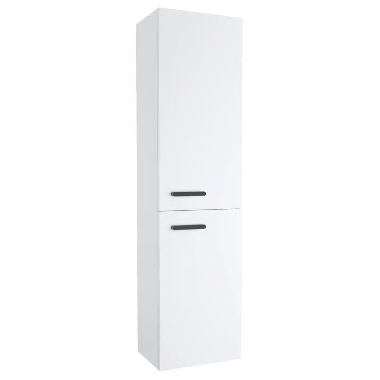 Vannas istabas augstais skapis RAVAK SB Chrome 350 R, balts/melns