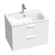 Vannas istabas skapītis izlietnei RAVAK SD 700 Chrome II, balts/balts