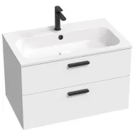 Vannas istabas skapītis izlietnei RAVAK SD 800 Chrome II, balts/melns
