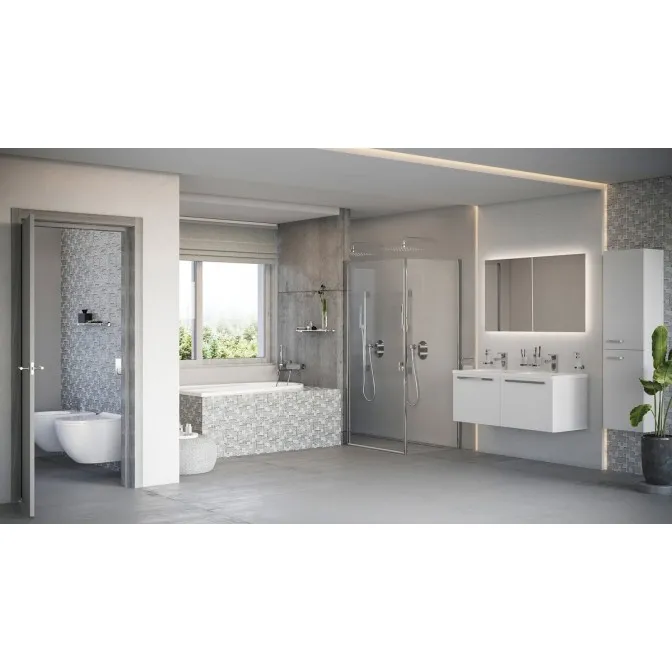 Dušas galva RAVAK Chrome Square 40x40cm 982.02CR, hroms