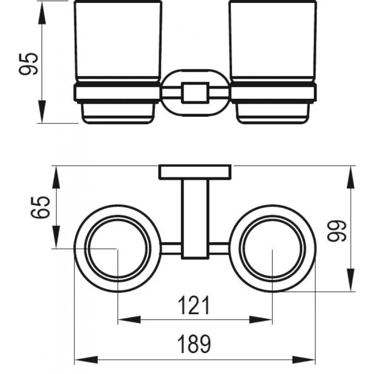 Aksesuāru komplekts RAVAK 10°, hroms Set-19