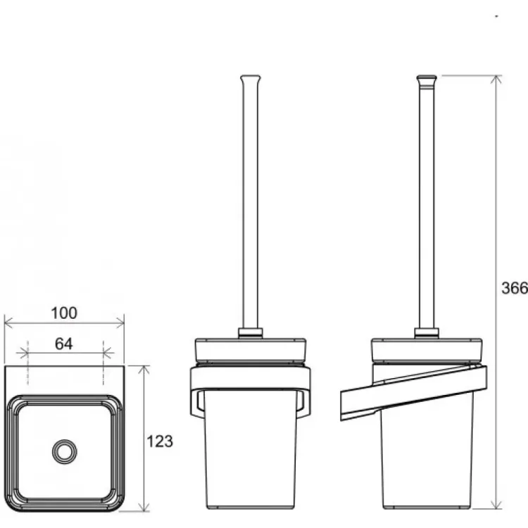 Aksesuāru komplekts RAVAK 10°, hroms Set-19