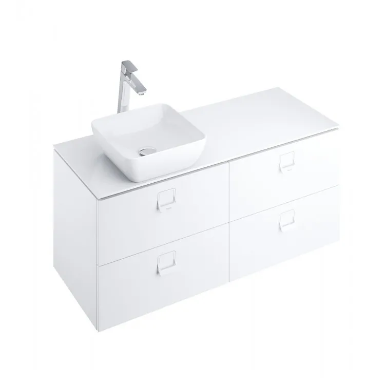 Darba virsma no impregnētās plāksnes MFPB Ravak Comfort 1200 120cm, balta