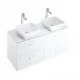 Darba virsma no impregnētās plāksnes MFPB Ravak Comfort 1200 120cm, balta
