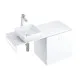 Darba virsma no impregnētās plāksnes MFPB Ravak Comfort 1200 120cm, balta