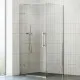 Dušas stūra komplekts kvadrātveida RAVAK COOL COSD1+COPS 90x90 cm, hroms
