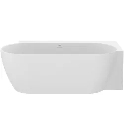 Brīvi stāvoša vanna Ravak FREEDOM Corner II TEC 175x86 R cm, balta, noteces vāks hroms