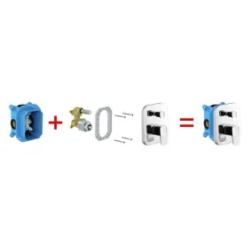 Dušas maisītāja iebūvējamā daļa Ravak R-box RB 070.50, X070052
