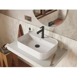 Sifona izplūde Ravak Flat, melna matēta keramika