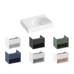 Vannas istabas izlietne RAVAK LITE 600/450 L 60x45 cm, XJXL1360000