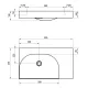 Vannas istabas izlietne RAVAK LITE 800/600 R 80x45 cm, XJXP1380001