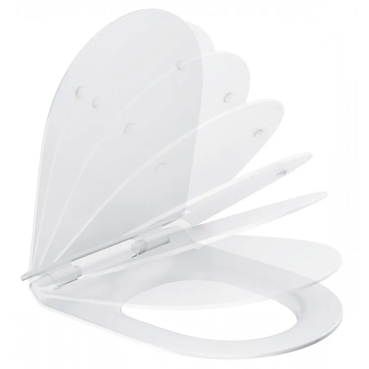 Tualetes poda vāks ar Soft Close Ravak VITA Slim, balts
