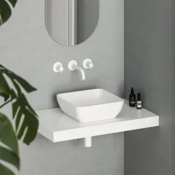 Vannas istabas uzliekamā izlietne Ravak Uni Slim 380 S 38cm, balta matēta