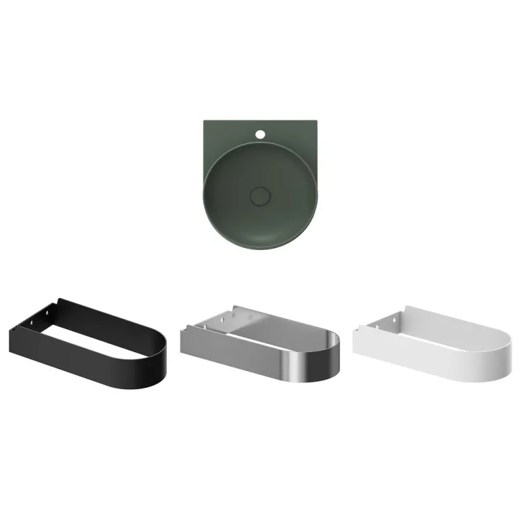 Vannas istabas izlietne RAVAK YARD 400 40.5x50 cm, grey green