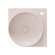 Vannas istabas stūra izlietne Ravak Yard 450 C 45x45 cm, Alabaster Pink