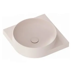 Vannas istabas stūra izlietne Ravak Yard 450 C 45x45 cm, Alabaster Pink