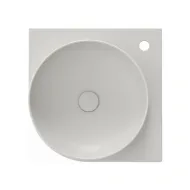 Vannas istabas stūra izlietne Ravak Yard 450 C 45x45 cm, Smoke Grey