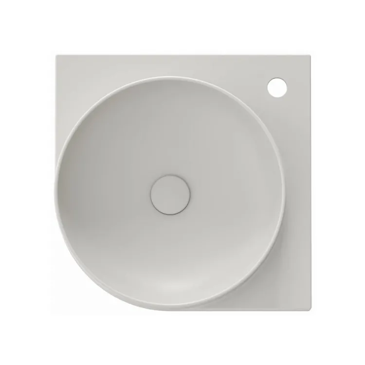 Vannas istabas stūra izlietne Ravak Yard 450 C 45x45 cm, Smoke Grey