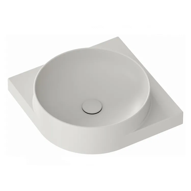 Vannas istabas stūra izlietne Ravak Yard 450 C 45x45 cm, Smoke Grey