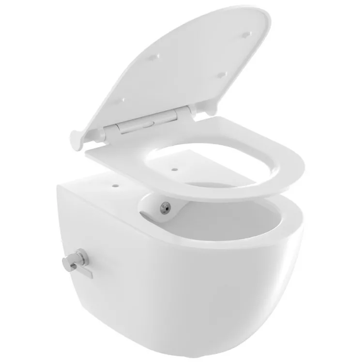 Tualetes pods piekaramais ar bidē funkciju Ravak Uni Chrome RimOff, X01912
