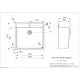 Virtuves izlietne Reginox New York Tapwing 54x44 cm (50x40), R34774