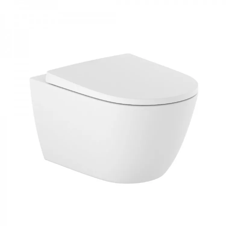 Tualetes pods piekaramais Roca ONA Rimless ar soft close vāku