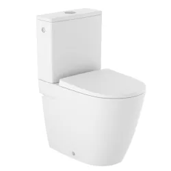Tualetes pods Roca ONA Rimless ar Soft Close/QR vāku, universāls izvads, balts